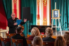 23.01.2026 Szczecin. I Festiwal Sztuki Słowa im. K. I. Gałczyńskiego - Zielona Muza w DK 13 Muz w 121. rocznicę urodzin poety. Fot. Robert Stachnik.