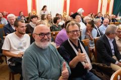 24.09.2025 Szczecin. DK 13 Muz. Ścieżki mojego życia - premiera filmu dokumentalnego Iwony Gacparskiej o Henryku Gęsikowskim. Fot. Robert Stachnik.