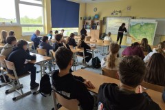 24.04.2026 Spotkania w szkołach z projektami Temat Rzeka i Lecim za Szczecin. Fot. Maja Olendzka.
