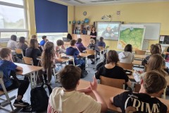 24.04.2026 Spotkania w szkołach z projektami Temat Rzeka i Lecim za Szczecin. Fot. Maja Olendzka.