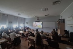 24.04.2026 Spotkania w szkołach z projektami Temat Rzeka i Lecim za Szczecin. Fot. Maja Olendzka.