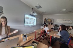 24.04.2026 Spotkania w szkołach z projektami Temat Rzeka i Lecim za Szczecin. Fot. Maja Olendzka.