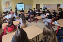 24.04.2026 Spotkania w szkołach z projektami Temat Rzeka i Lecim za Szczecin. Fot. Maja Olendzka.