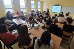 24.04.2026 Spotkania w szkołach z projektami Temat Rzeka i Lecim za Szczecin. Fot. Maja Olendzka.
