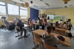 24.04.2026 Spotkania w szkołach z projektami Temat Rzeka i Lecim za Szczecin. Fot. Maja Olendzka.