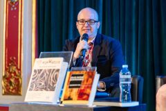 12.06.2025 Szczecin. Szczecińskie spotkania literackie 13 Muz: Z górnej półki. eleWator 41 - William Butler Yeats. Jakub Michał Pawłowski - Agrestowe sny. Fot. Robert Stachnik.
