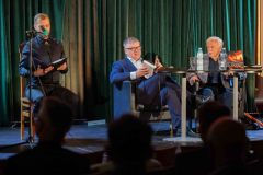 18.09.2025 Szczecin. Dom Kultury 13 Muz. Szczecińskie spotkania literackie 13 Muz - Z górnej półki - Zbigniew Kosiorowski - Nawrót. Fot. Robert Stachnik.