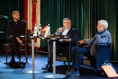 18.09.2025 Szczecin. Dom Kultury 13 Muz. Szczecińskie spotkania literackie 13 Muz - Z górnej półki - Zbigniew Kosiorowski - Nawrót. Fot. Robert Stachnik.