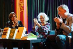 16.10.2025 Szczecin. Dom Kultury 13 Muz. Szczecińskie spotkania literackie. Spotkanie z Anną Frajlich i Sławomirem Żurkiem. Fot. Robert Stachnik