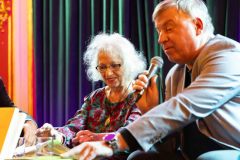 16.10.2025 Szczecin. Dom Kultury 13 Muz. Szczecińskie spotkania literackie. Spotkanie z Anną Frajlich i Sławomirem Żurkiem. Fot. Robert Stachnik