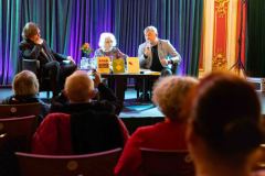 16.10.2025 Szczecin. Dom Kultury 13 Muz. Szczecińskie spotkania literackie. Spotkanie z Anną Frajlich i Sławomirem Żurkiem. Fot. Robert Stachnik