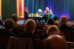 16.10.2025 Szczecin. Dom Kultury 13 Muz. Szczecińskie spotkania literackie. Spotkanie z Anną Frajlich i Sławomirem Żurkiem. Fot. Robert Stachnik