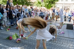 01.06.2017 Szczecin 13 Muz. spektakl dla dzieci Teatru Tańca Kiosk Ruchu Krzysztofa Lubki prezentowany na Alei Kwiatowej. fot.Robert Stachnik